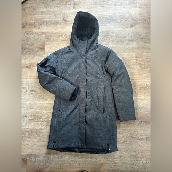 The North Face Defdown Parka Gore-Tex - Women's Size Medium Charcoal Grey - Picture 15 of 16